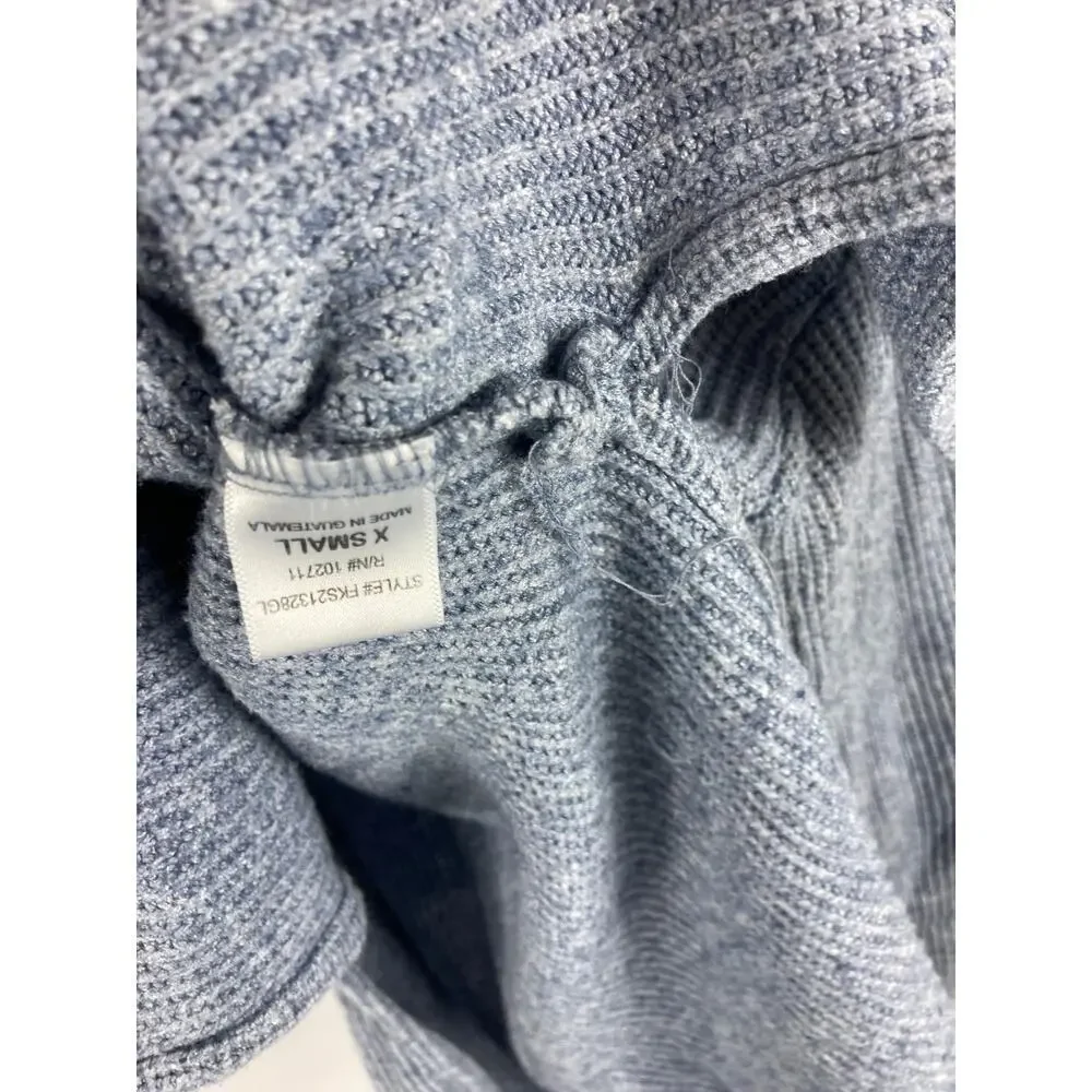 Gibsonlook Blue Turtleneck Knit Sweater Soft Size XS